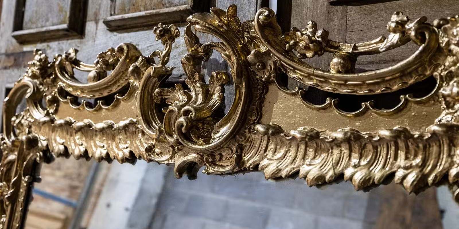 Elegant Antique Overmantle Mirror – Ornate Period Statement Piece — photo 2 of 4