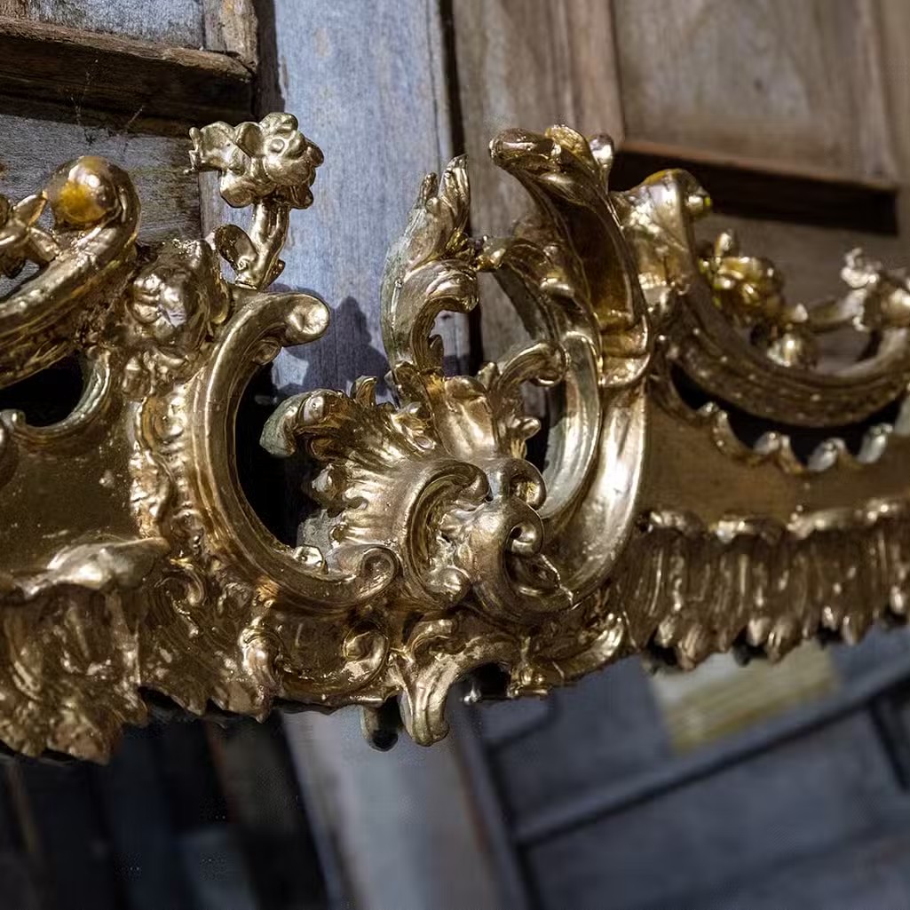 Elegant Antique Overmantle Mirror – Ornate Period Statement Piece — photo 4 of 4