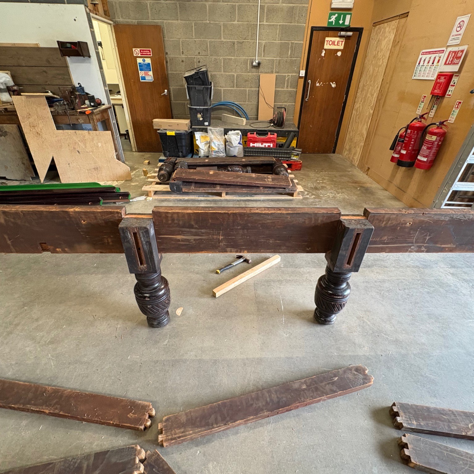 Traditional Slate Bed Snooker Table with Overhead Light — photo 2 of 5