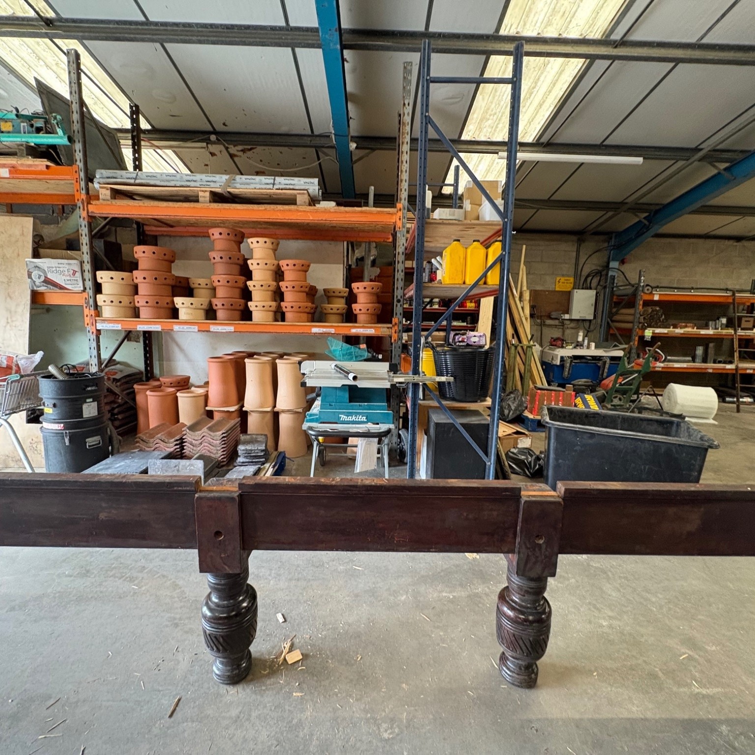 Traditional Slate Bed Snooker Table with Overhead Light — photo 3 of 5