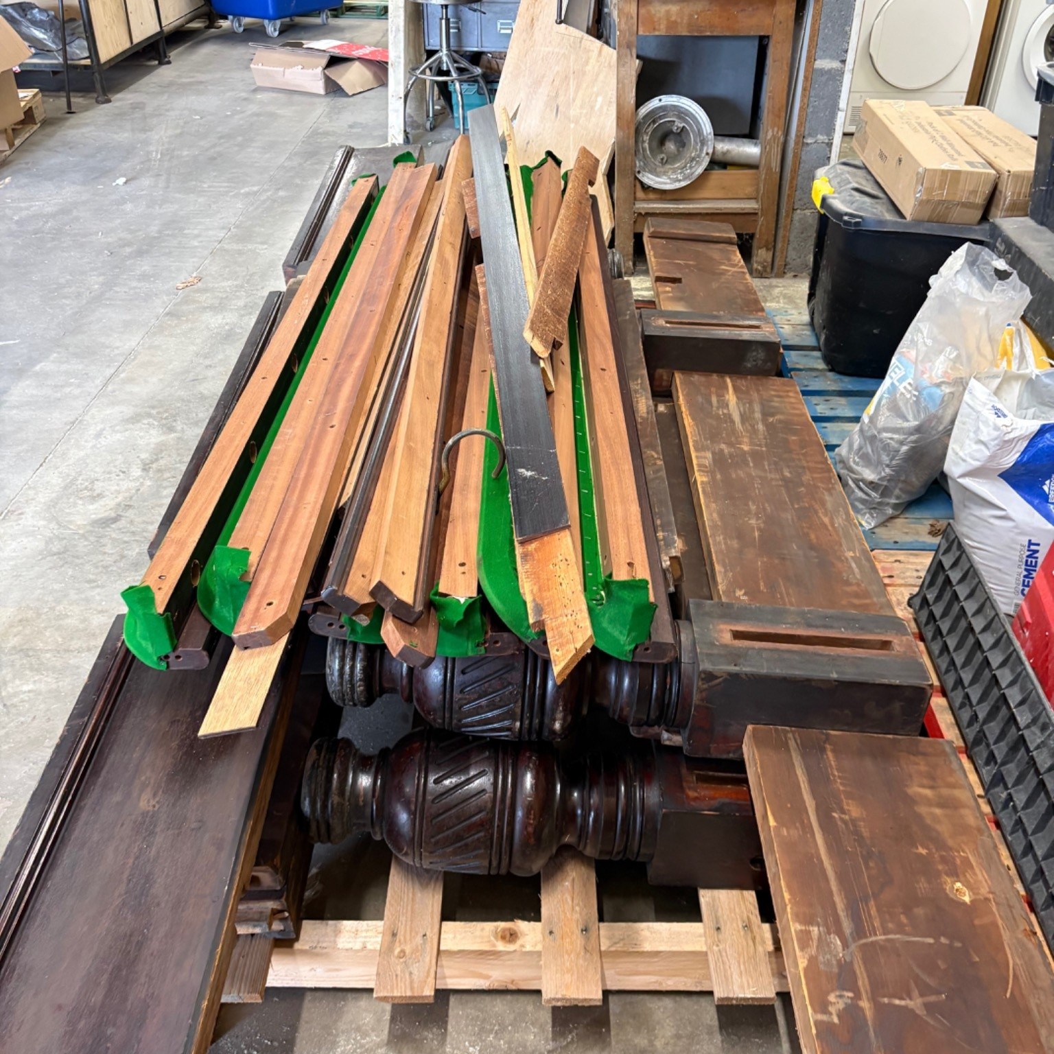 Traditional Slate Bed Snooker Table with Overhead Light — photo 5 of 5