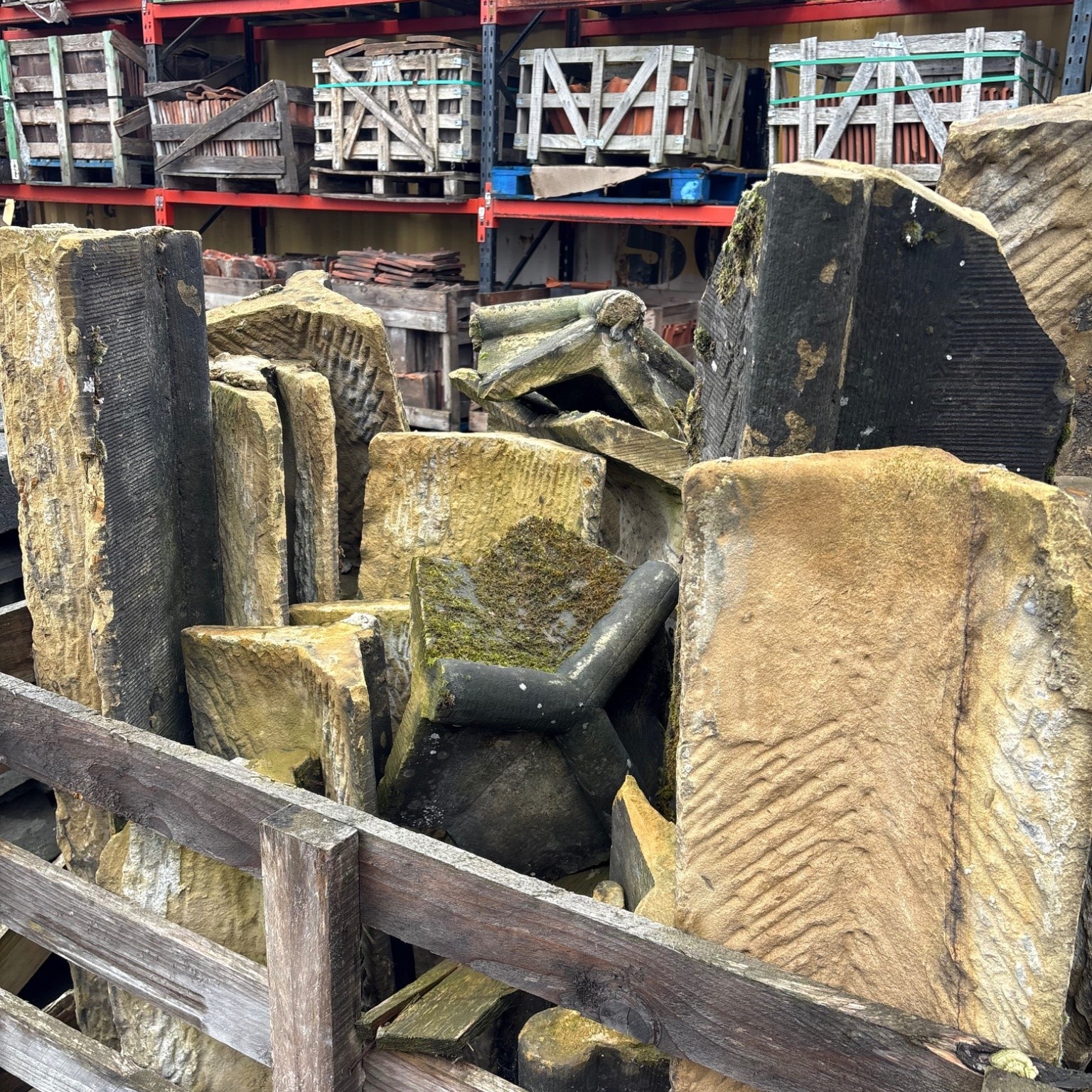 Assorted Reclaimed Natural Stone Architectural Pieces
