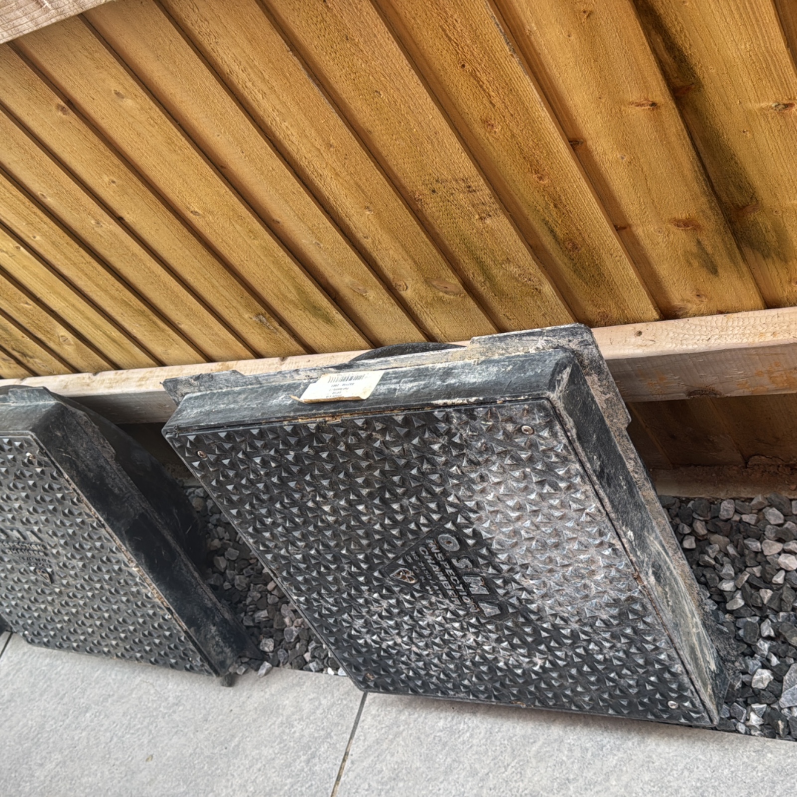 Man hole outside drain covers