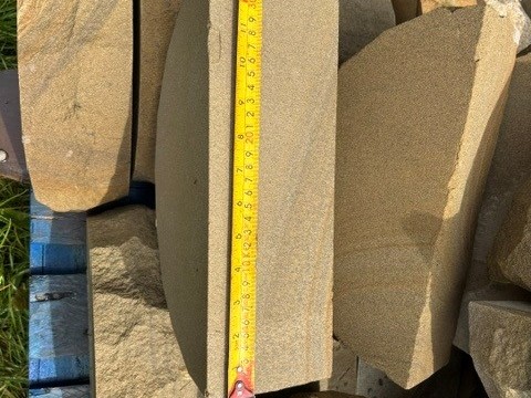 Mixed buff sandstone; half rounds — photo 3 of 5