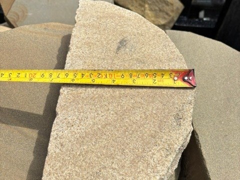 Mixed buff sandstone; half rounds — photo 4 of 5