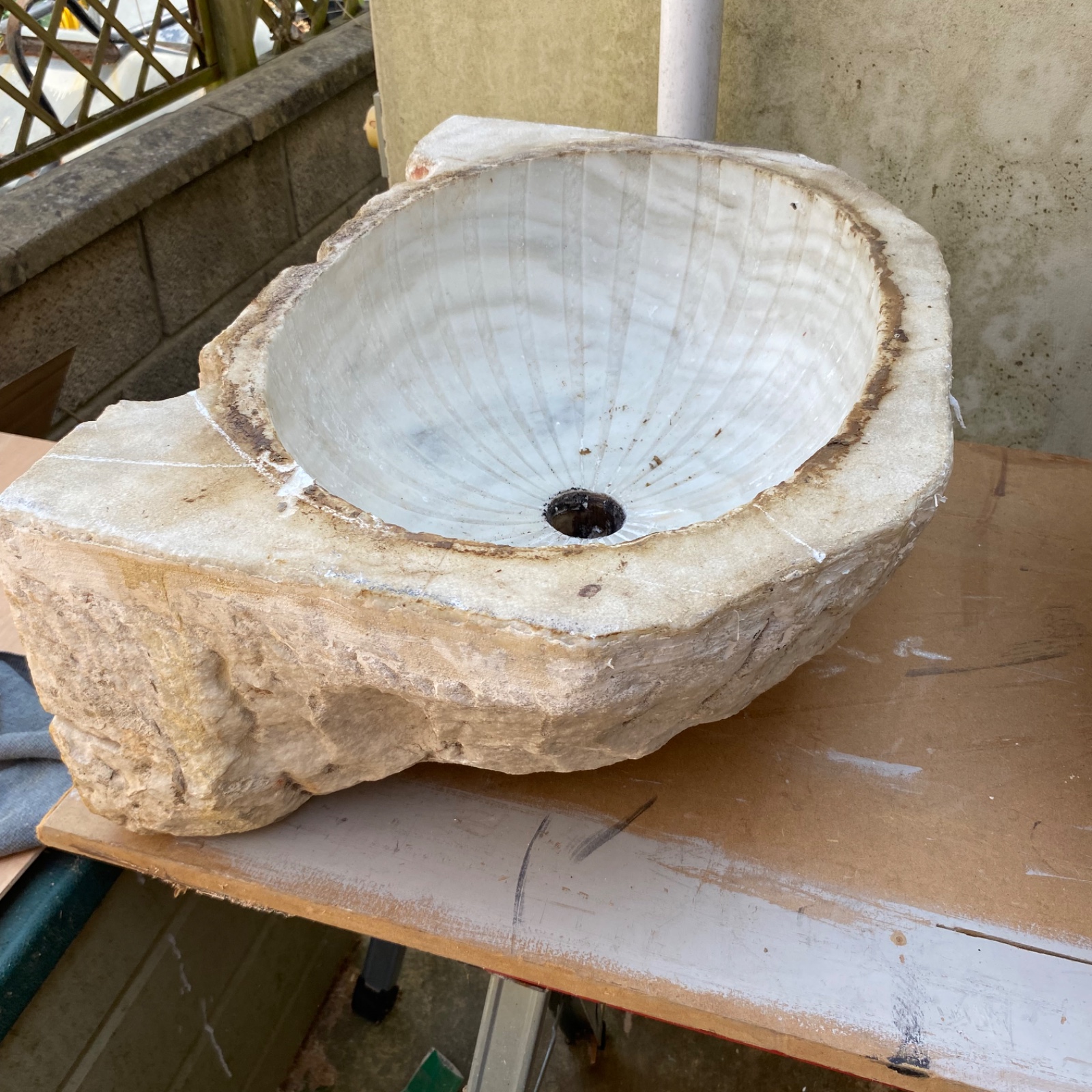 Solid marble basins and vanity top — photo 2 of 3