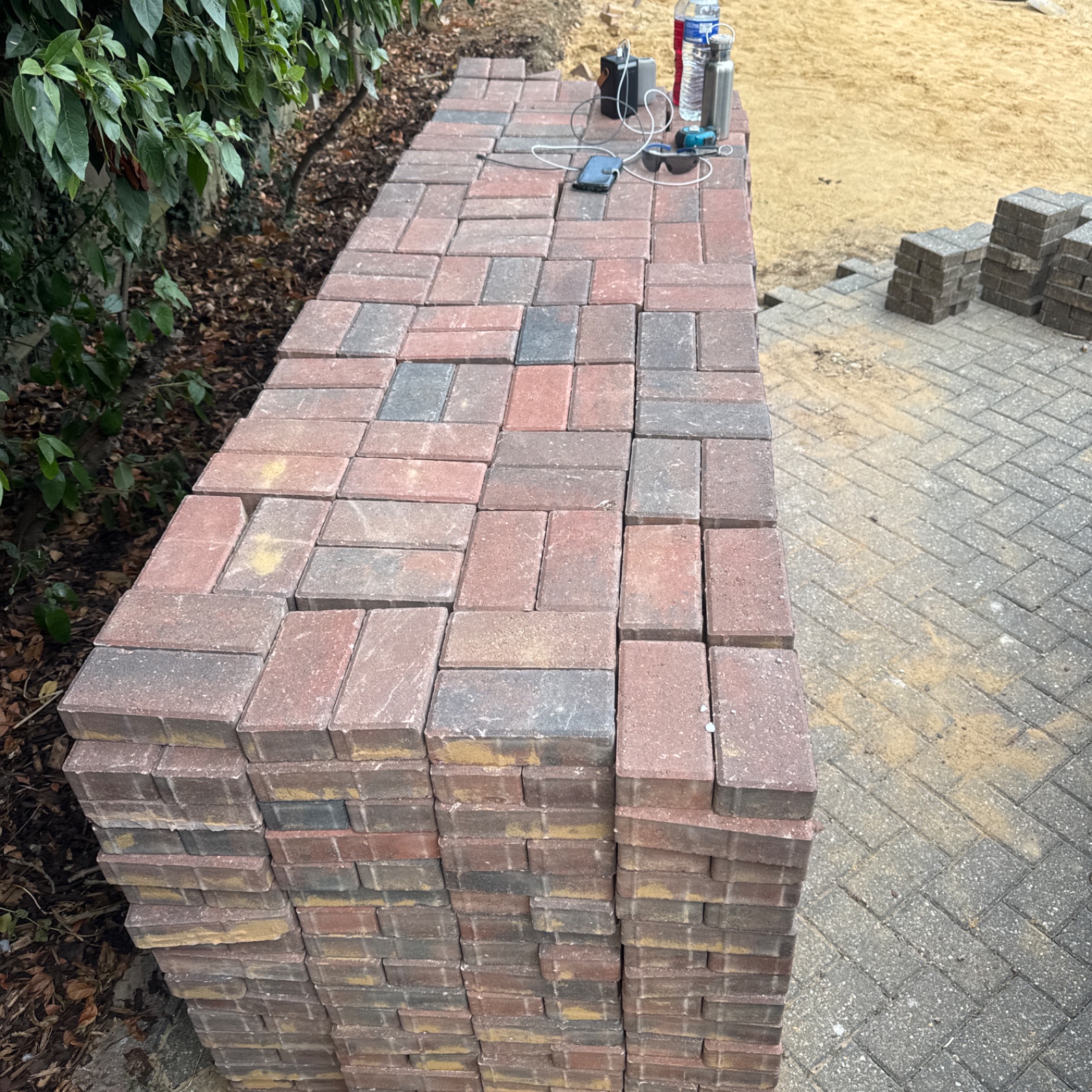 Red driveway blocks — photo 2 of 2