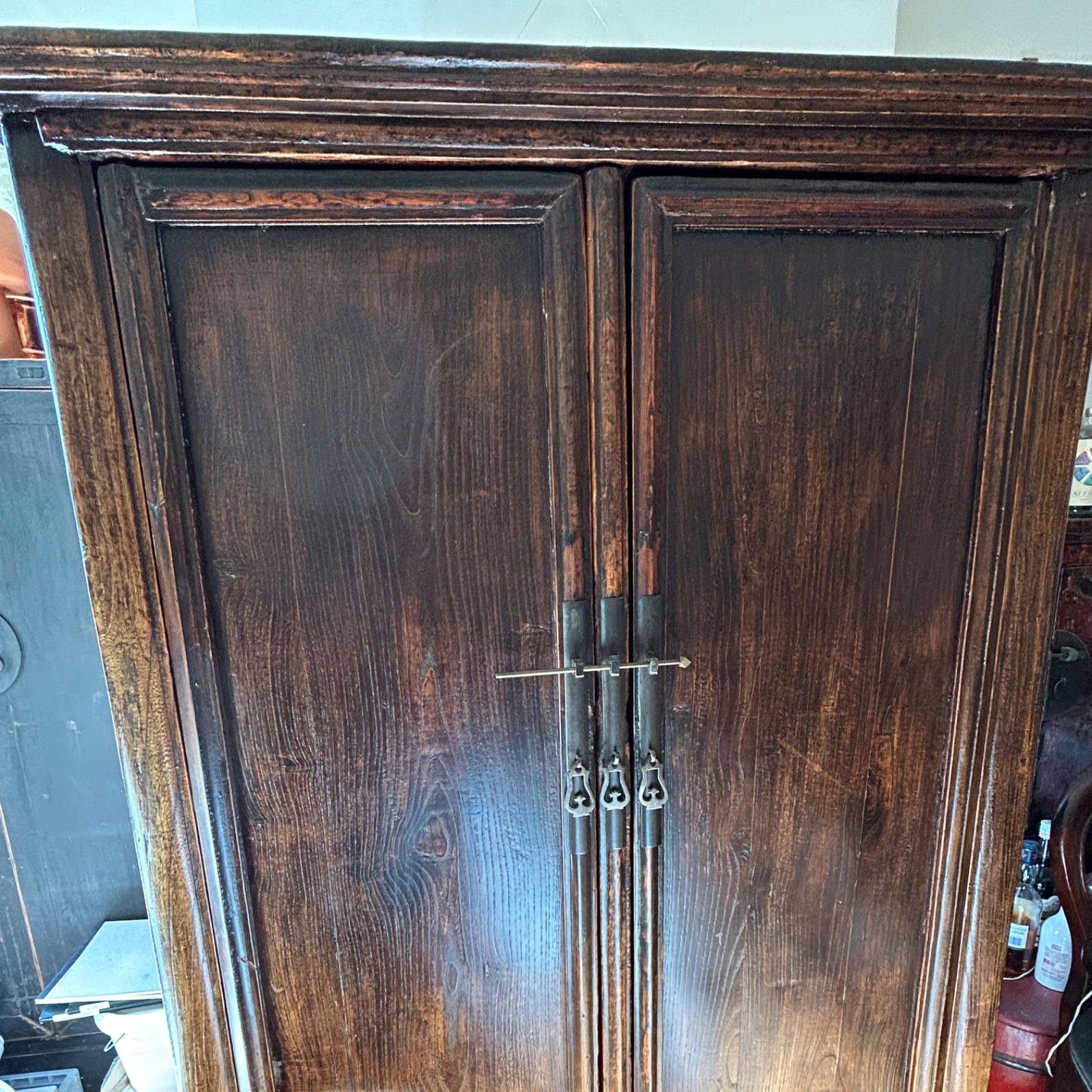Antique Large Tapered Chinese Cabinet